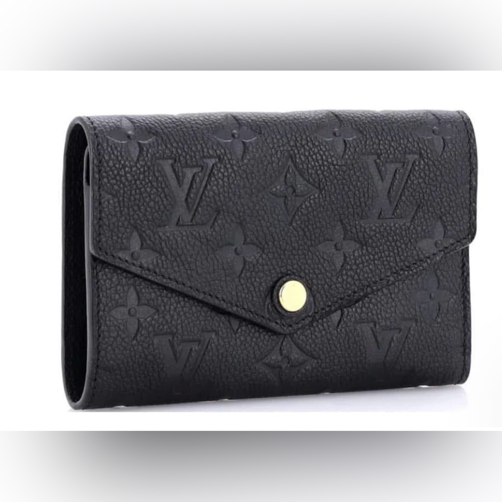 Louis Vuitton Curieuse Wallet Monogram Empreinte Black Leather